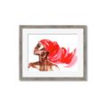 Picture of Watercolor beauty African woman _GroupedProduct_Rectangle_Landscape_Framed_Matted_