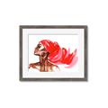 Picture of Watercolor beauty African woman _GroupedProduct_Rectangle_Landscape_Framed_Matted_