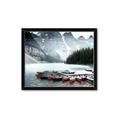 Picture of Mountain Boat Dock _GroupedProduct_Rectangle_Landscape_Photography _GroupedProduct_Rectangle_Landscape_Framed_Matted_