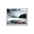 Picture of Mountain Boat Dock _GroupedProduct_Rectangle_Landscape_Photography _GroupedProduct_Rectangle_Landscape_Framed_Matted_