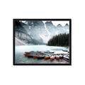 Picture of Mountain Boat Dock _GroupedProduct_Rectangle_Landscape_Photography _GroupedProduct_Rectangle_Landscape_Framed_Matted_