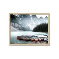 Picture of Mountain Boat Dock _GroupedProduct_Rectangle_Landscape_Photography _GroupedProduct_Rectangle_Landscape_Framed_Matted_