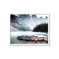 Picture of Mountain Boat Dock _GroupedProduct_Rectangle_Landscape_Photography _GroupedProduct_Rectangle_Landscape_Framed_Matted_