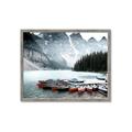 Picture of Mountain Boat Dock _GroupedProduct_Rectangle_Landscape_Photography _GroupedProduct_Rectangle_Landscape_Framed_Matted_