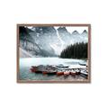 Picture of Mountain Boat Dock _GroupedProduct_Rectangle_Landscape_Photography _GroupedProduct_Rectangle_Landscape_Framed_Matted_