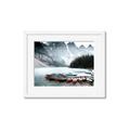 Picture of Mountain Boat Dock _GroupedProduct_Rectangle_Landscape_Photography _GroupedProduct_Rectangle_Landscape_Framed_Matted_