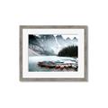 Picture of Mountain Boat Dock _GroupedProduct_Rectangle_Landscape_Photography _GroupedProduct_Rectangle_Landscape_Framed_Matted_
