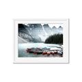 Picture of Mountain Boat Dock _GroupedProduct_Rectangle_Landscape_Photography _GroupedProduct_Rectangle_Landscape_Framed_Matted_
