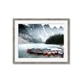 Picture of Mountain Boat Dock _GroupedProduct_Rectangle_Landscape_Photography _GroupedProduct_Rectangle_Landscape_Framed_Matted_