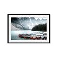 Picture of Mountain Boat Dock _GroupedProduct_Rectangle_Landscape_Photography _GroupedProduct_Rectangle_Landscape_Framed_Matted_