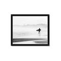 Picture of Lone Surfer _GroupedProduct_Rectangle_Landscape_Photography _GroupedProduct_Rectangle_Landscape_Framed_Matted_