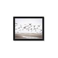 Picture of Seagulls flying on a rainy day _GroupedProduct_Rectangle_Landscape_Photography _GroupedProduct_Rectangle_Landscape_Framed_Matted_