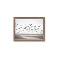 Picture of Seagulls flying on a rainy day _GroupedProduct_Rectangle_Landscape_Photography _GroupedProduct_Rectangle_Landscape_Framed_Matted_