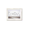 Picture of Seagulls flying on a rainy day _GroupedProduct_Rectangle_Landscape_Photography _GroupedProduct_Rectangle_Landscape_Framed_Matted_