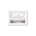 Picture of Seagulls flying on a rainy day _GroupedProduct_Rectangle_Landscape_Photography _GroupedProduct_Rectangle_Landscape_Framed_Matted_