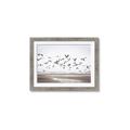 Picture of Seagulls flying on a rainy day _GroupedProduct_Rectangle_Landscape_Photography _GroupedProduct_Rectangle_Landscape_Framed_Matted_