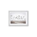 Picture of Seagulls flying on a rainy day _GroupedProduct_Rectangle_Landscape_Photography _GroupedProduct_Rectangle_Landscape_Framed_Matted_