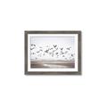 Picture of Seagulls flying on a rainy day _GroupedProduct_Rectangle_Landscape_Photography _GroupedProduct_Rectangle_Landscape_Framed_Matted_