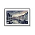 Picture of Street Canal _GroupedProduct_Rectangle_Landscape_Photography _GroupedProduct_Rectangle_Landscape_Framed_Matted_