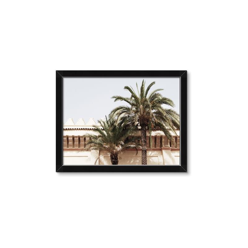 Picture of Wall with Palm Tree _GroupedProduct_Rectangle_Landscape_Photography _GroupedProduct_Rectangle_Landscape_Framed_Matted_