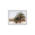 Picture of Wall with Palm Tree _GroupedProduct_Rectangle_Landscape_Photography _GroupedProduct_Rectangle_Landscape_Framed_Matted_