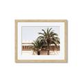 Picture of Wall with Palm Tree _GroupedProduct_Rectangle_Landscape_Photography _GroupedProduct_Rectangle_Landscape_Framed_Matted_