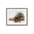 Picture of Wall with Palm Tree _GroupedProduct_Rectangle_Landscape_Photography _GroupedProduct_Rectangle_Landscape_Framed_Matted_