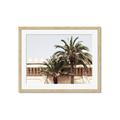Picture of Wall with Palm Tree _GroupedProduct_Rectangle_Landscape_Photography _GroupedProduct_Rectangle_Landscape_Framed_Matted_