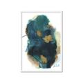 Picture of Blue & Gold Flow I  _GroupedProduct_Rectangle_Portrait_Framed_Matted_