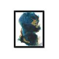Picture of Blue & Gold Flow II _GroupedProduct_Rectangle_Portrait_Framed_Matted_