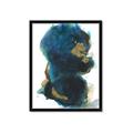 Picture of Blue & Gold Flow II _GroupedProduct_Rectangle_Portrait_Framed_Matted_