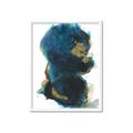 Picture of Blue & Gold Flow II _GroupedProduct_Rectangle_Portrait_Framed_Matted_