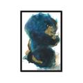 Picture of Blue & Gold Flow II _GroupedProduct_Rectangle_Portrait_Framed_Matted_