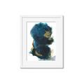 Picture of Blue & Gold Flow II _GroupedProduct_Rectangle_Portrait_Framed_Matted_