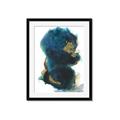 Picture of Blue & Gold Flow II _GroupedProduct_Rectangle_Portrait_Framed_Matted_