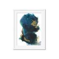 Picture of Blue & Gold Flow II _GroupedProduct_Rectangle_Portrait_Framed_Matted_