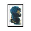 Picture of Blue & Gold Flow II _GroupedProduct_Rectangle_Portrait_Framed_Matted_