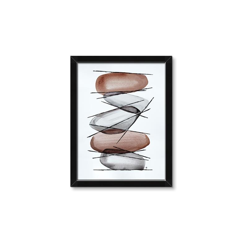 Picture of Stacking Rocks I _GroupedProduct_Rectangle_Portrait_Framed_Matted_