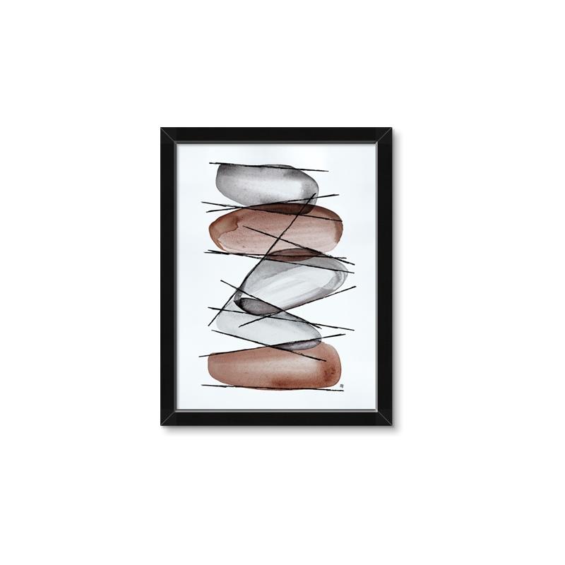 Picture of Stacking Rocks II _GroupedProduct_Rectangle_Portrait_Framed_Matted_