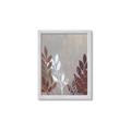 Picture of Brown And White Leaves I _GroupedProduct_Rectangle_Portrait_Framed_Matted_