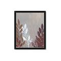 Picture of Brown And White Leaves I _GroupedProduct_Rectangle_Portrait_Framed_Matted_