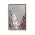 Picture of Brown And White Leaves I _GroupedProduct_Rectangle_Portrait_Framed_Matted_