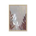 Picture of Brown And White Leaves I _GroupedProduct_Rectangle_Portrait_Framed_Matted_