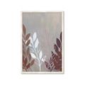 Picture of Brown And White Leaves I _GroupedProduct_Rectangle_Portrait_Framed_Matted_