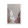 Picture of Brown And White Leaves I _GroupedProduct_Rectangle_Portrait_Framed_Matted_