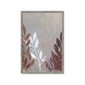 Picture of Brown And White Leaves I _GroupedProduct_Rectangle_Portrait_Framed_Matted_