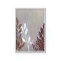 Picture of Brown And White Leaves I _GroupedProduct_Rectangle_Portrait_Framed_Matted_