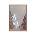 Picture of Brown And White Leaves I _GroupedProduct_Rectangle_Portrait_Framed_Matted_