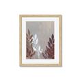 Picture of Brown And White Leaves I _GroupedProduct_Rectangle_Portrait_Framed_Matted_