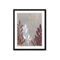 Picture of Brown And White Leaves I _GroupedProduct_Rectangle_Portrait_Framed_Matted_